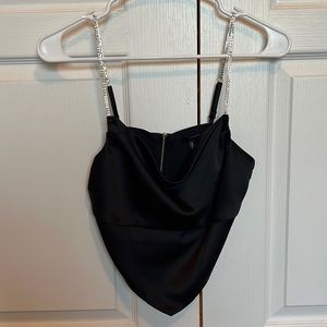 black Crop Top